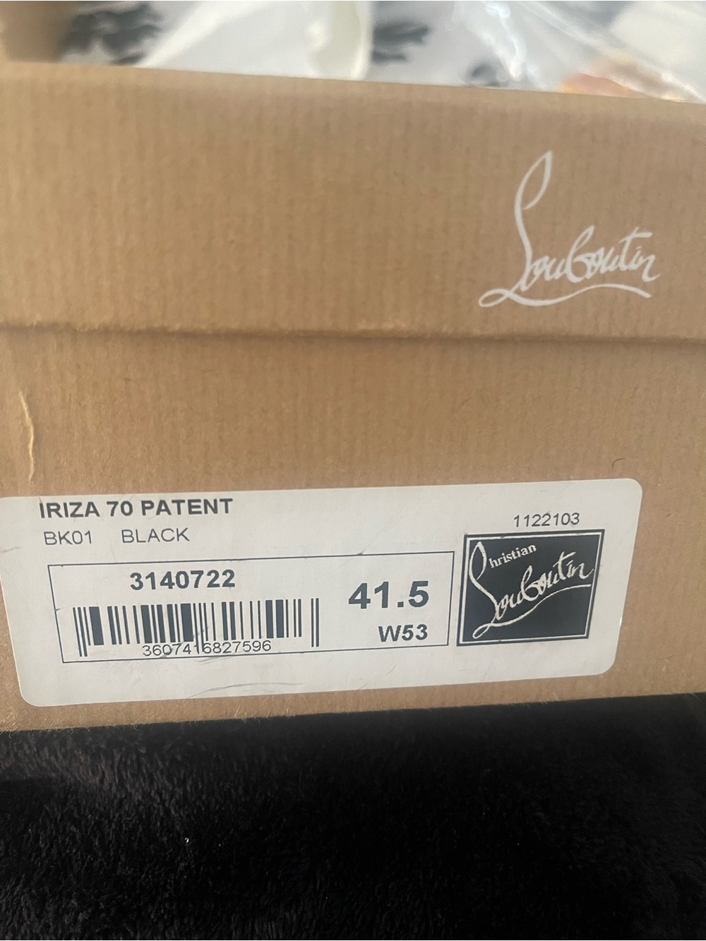 Christian Louboutin Black Patent Pumps with Signature Red Sole
